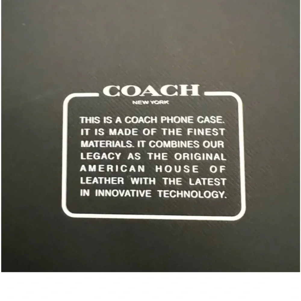 Coach Black and White Checkered Phone Case